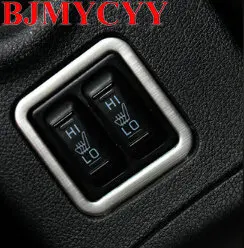 BJMYCYY нержавеющая сталь автомобиля подогрев сидений Кнопка декоративный светильник круг для mitsubishi outlander 2013