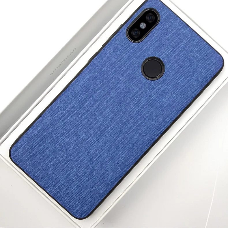 xiaomi redmi S2 Edition Case Fabric Hard PC Luxury Retro Cloth Leather Soft TPU Edge For |