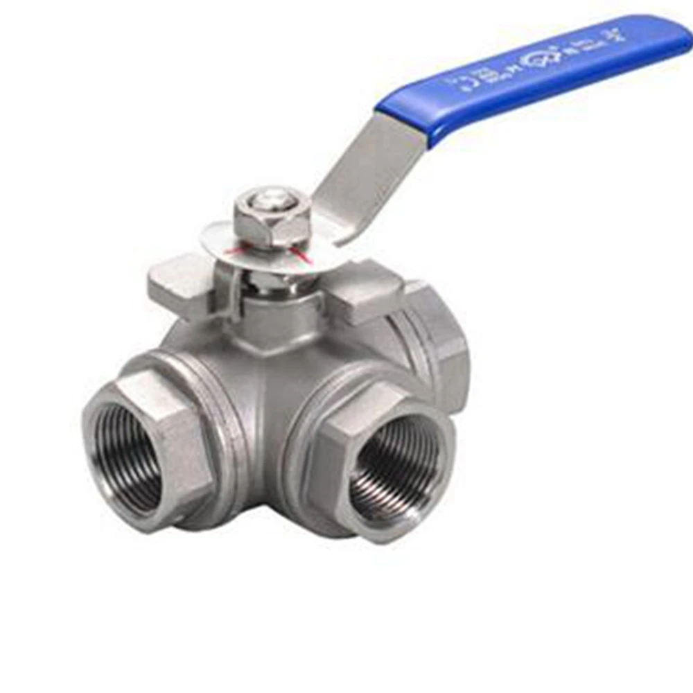 1/2 &quot - 2&quot L/T порт SS304 из нержавеющей стали трехходовой шаровой клапан |