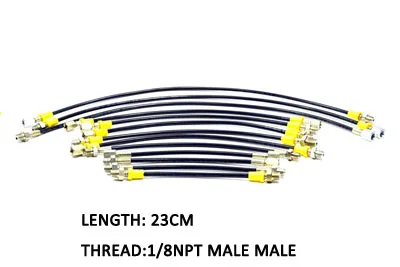 23cm npt M-M Шланг высокого давления для PCP Пейнтбол Дайвинг наполнение воздуха части связанные различные длины и варианты резьбы - Цвет: 23cm npt M-M