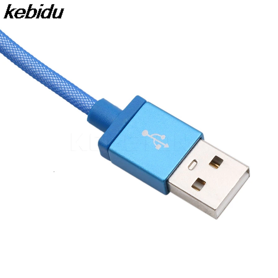 Micro USB кабели kebidu для передачи данных Samsung Xiaomi 22 см быстрая зарядка сетчатый шпагат