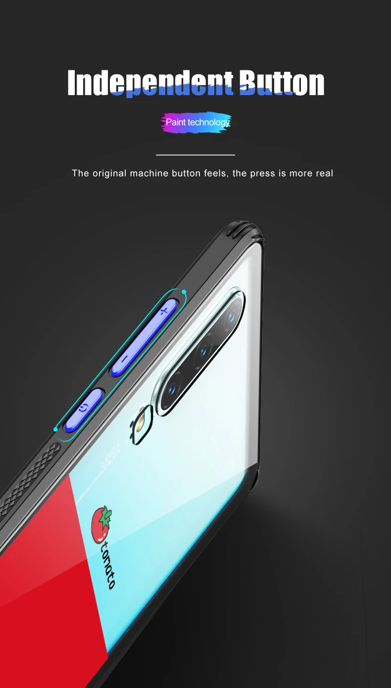 Для huawei p30 P30 Pro стеклянный чехол роскошный модный закаленный милый мультяшный прозрачный стеклянный силиконовый каркас жесткий чехол для huawei p30 pro