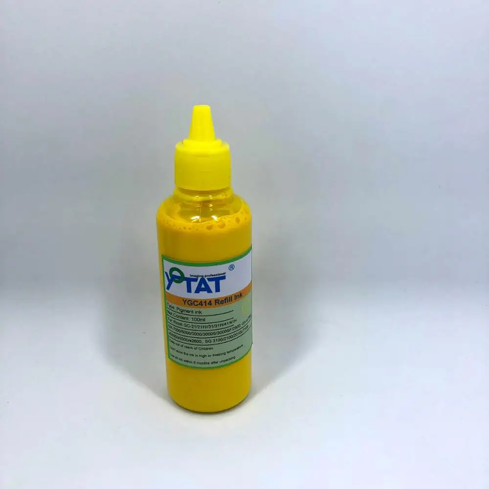 Пигментные чернила YOTAT 4*100 мл GC21H GC31H GC41H GC21 GC31 GC41 для Ricoh GX7000 GX5000 GX3050N GX3000 GX2500 GXe5500