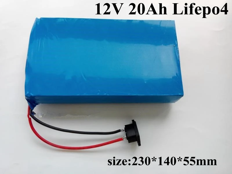 Lifepo4 20A 12В аккумулятор без BMS для солнечного светодиодного освещения