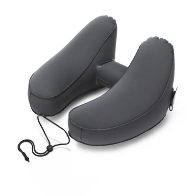 H-shape pillow grey Экологичная легкая подушка для путешествий из ТПУ, надувная подушка для самолета, переносная Подушка для спины, подушки для шеи - Цвет: H-shape pillow grey