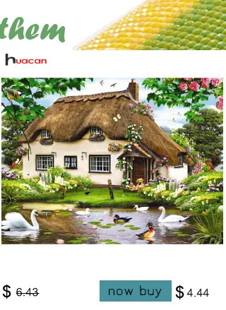 Huacan полный набор для рукоделия Landscap Алмазная вышивка крестиком квадратная Алмазная вышивка Осенняя живописная Алмазная мозаика