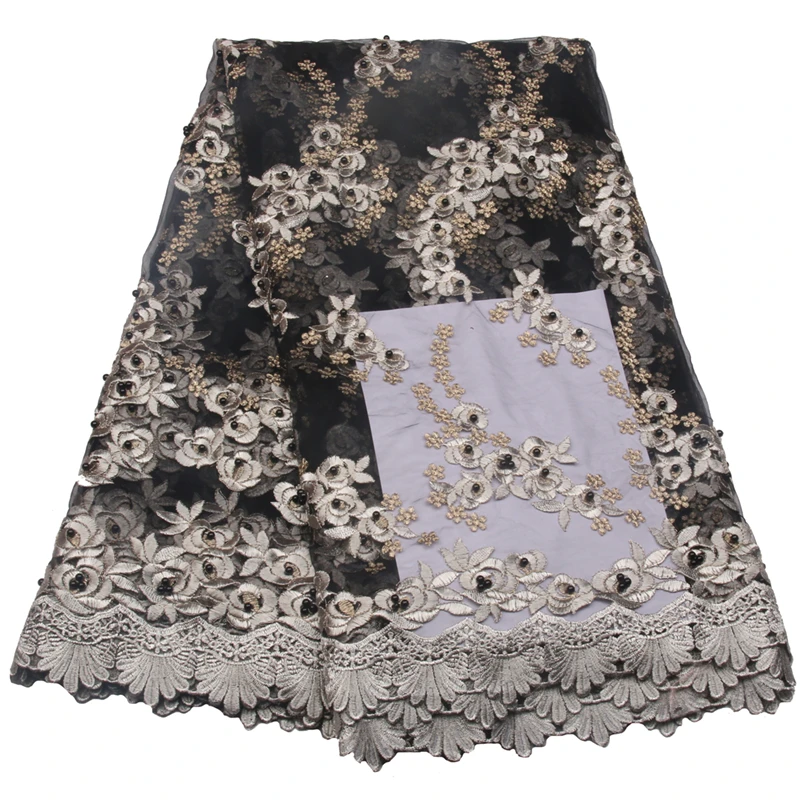 Высокое качество любимый из бус африканская французская сетка кружева тюль с