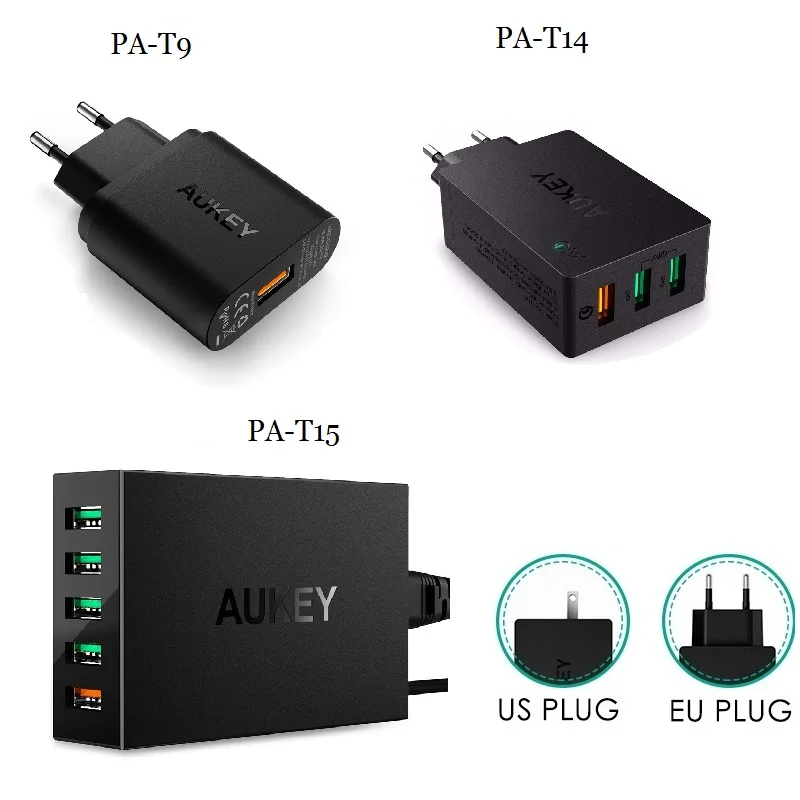 AUKEY Quick Charge 3 0 USB Зарядное устройство QC3.0 сетевое быстрое зарядное для мобильного