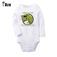 funny t rex licensed to carry small arms newborn baby boys girls outfits jumpsuit print infant bodysuit clothes 100 cotton sets