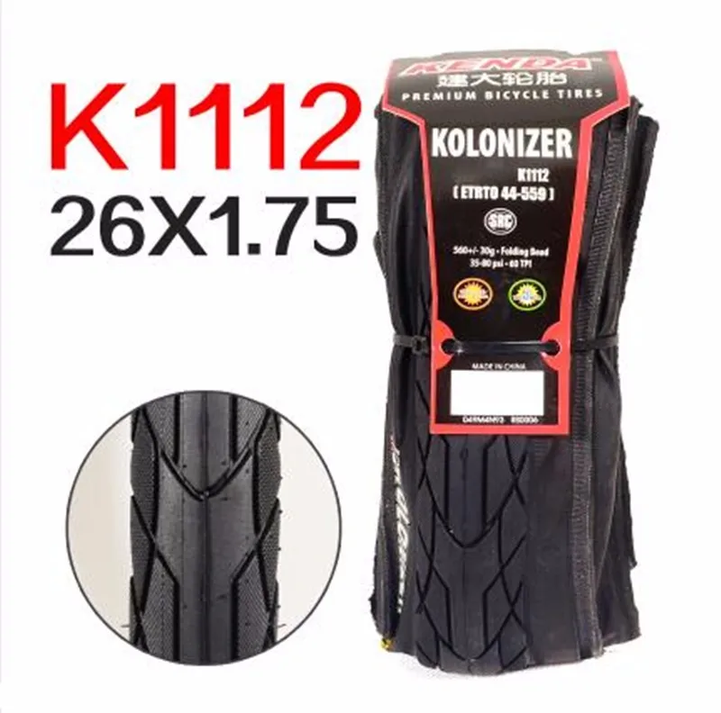 Kenda K1112 высококачественные складные велосипедные шины/mtb 26X1,5/1,75 ударопрочные шины для горного велосипеда/велосипедные запчасти аксессуары