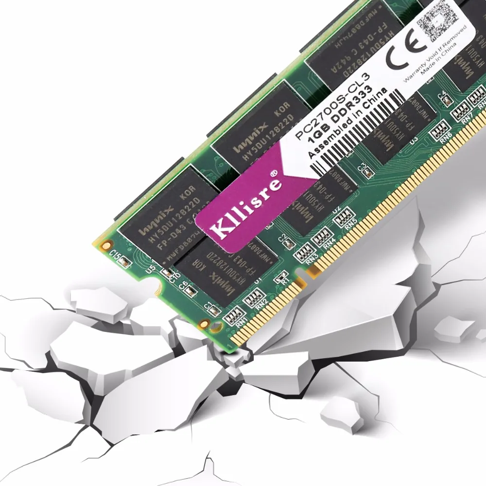 Kllisre DDR 1 ГБ ОЗУ PC2700 DDR333 200Pin Sodimm памяти ноутбука DDR1 | Компьютеры и офис