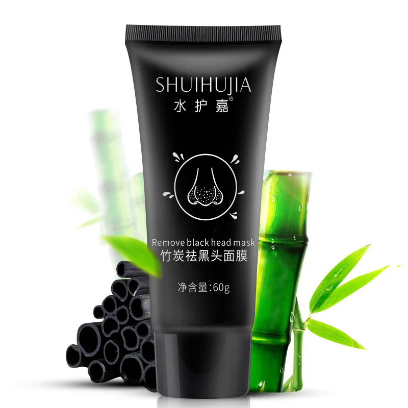 Бамбуковый Уголь черная грязевая маска blackhead для удаления прыщей крем для лица Лечение глубокое очищение грязевая HJL2018 - Цвет: Черный