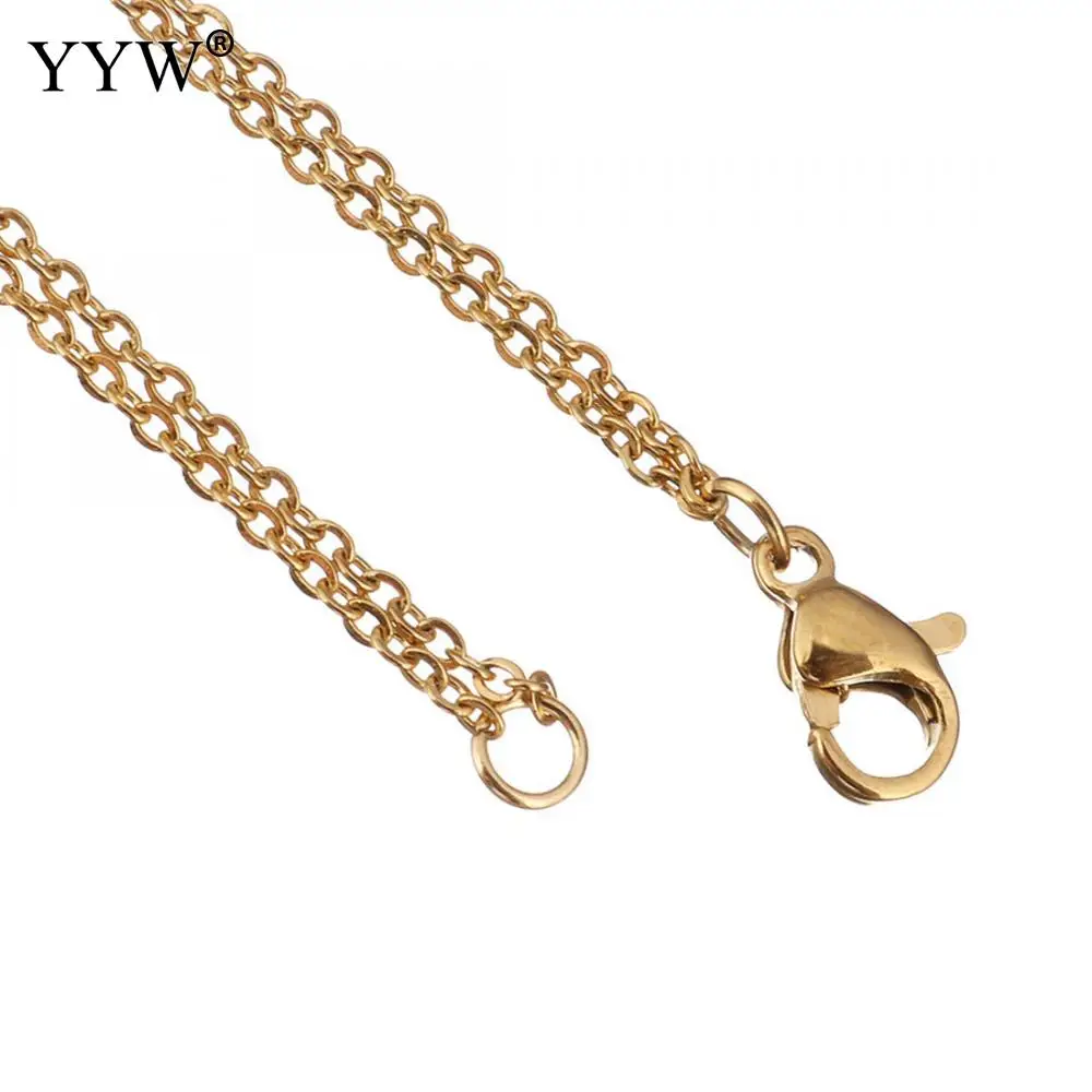 

Fashion Women Double Heart Silver Color Necklaces Stainless Steel Mother Daughter Couple Jewelry Pendants Chain Necklace Women
