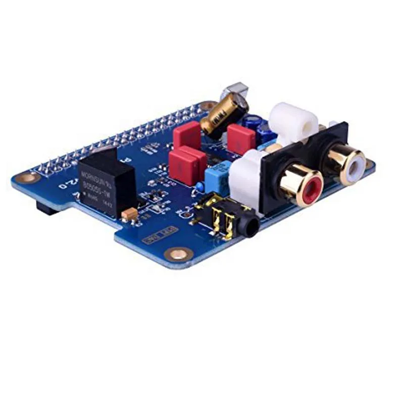 Raspberry Pi 3 Audio Звуковая карта модуль I2S Интерфейс Hi-Fi ЦАП Плата расширения+ черный акриловый чехол для Raspberry pi 2/3 Модель B