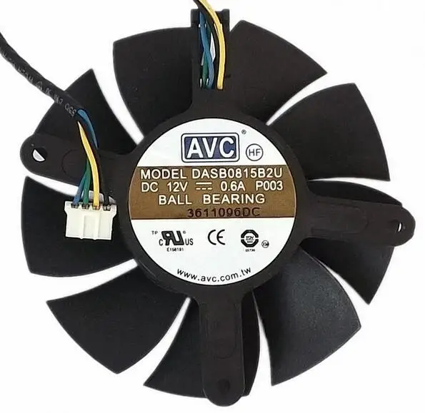 DASB0815B2U 0.6A GTX560 4 линии TI открытая версия радиатора тепловых труб 3 трубки