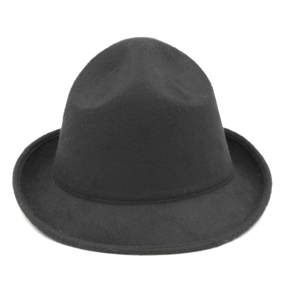 Mistdawn, модная, унисекс, шерсть, Fedora, Трилби, шапка, Гангстерские шляпы, джаз, шляпа, Канада, Канада, Канадский, Маунти, Рейнджер, шляпа