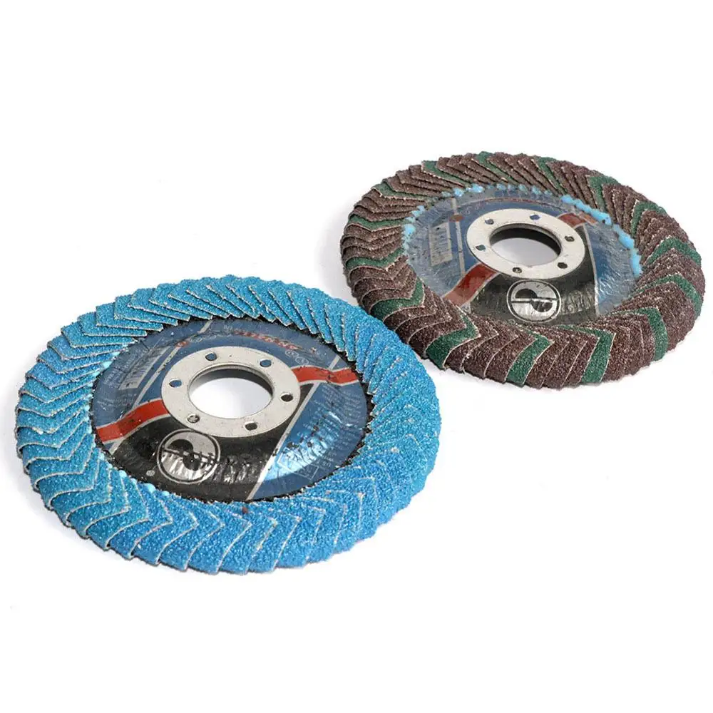 Профессиональные откидные диски 4-1/2 дюйма 5 дюймов 115 мм x 22 мм, шлифовальные диски, 60 Грит, шлифовальные диски, лезвия для угловой шлифовальной машины
