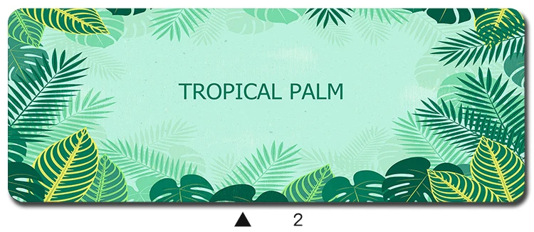 Тропические растения Коврик для мыши gamer 900x400x2 мм notbook коврик лучшие игровой HD