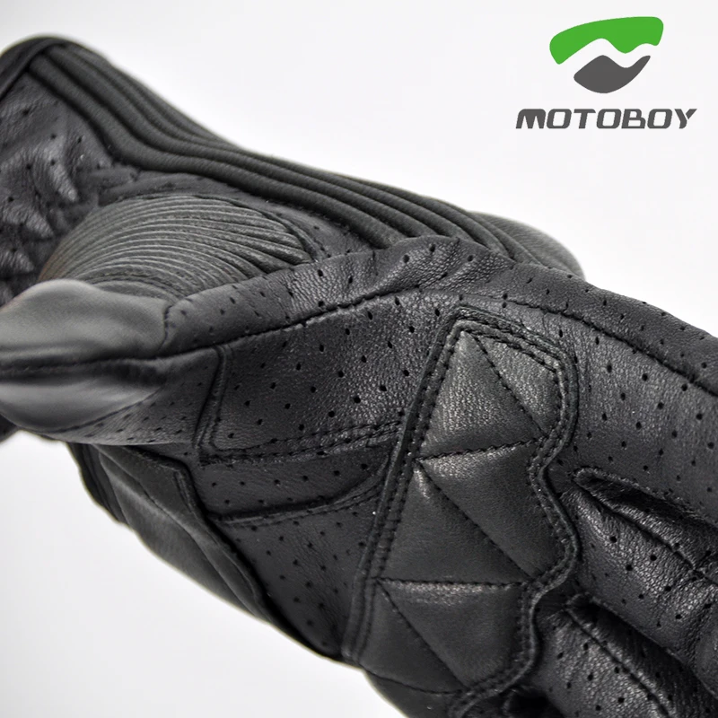 New Protective Gear Racing Motocross Touchscreen Waterproof Gloves Motorcycle ATV Downhill Cycling Riding Genuine Leather | Автомобили и