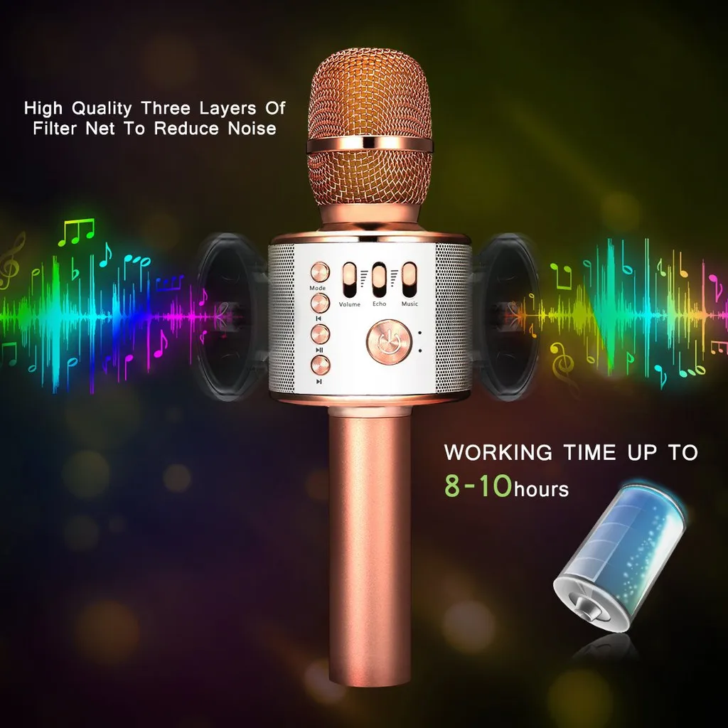 Беспроводной Microphone4.1SpeakerMachineforAndroid/iPhone/iPad/SonyPCorAll Смартфон Usb микрофон Bluetooth