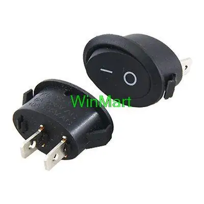 20 шт. AC 6A/250 В 10A/125 2 Pin ВКЛ-ВЫКЛ SPST Оснастку в Овальном Boat Rocker переключатель |