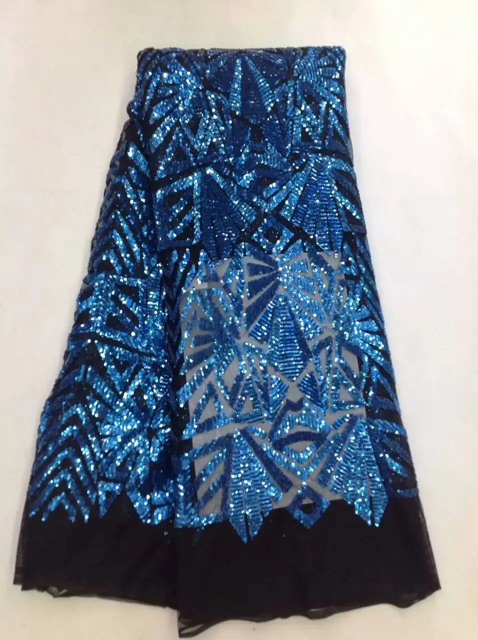 

Hot Sale french lace 5yards/lot cheap african black lace fabric high quality african tulle lace fabric for party K-L10591