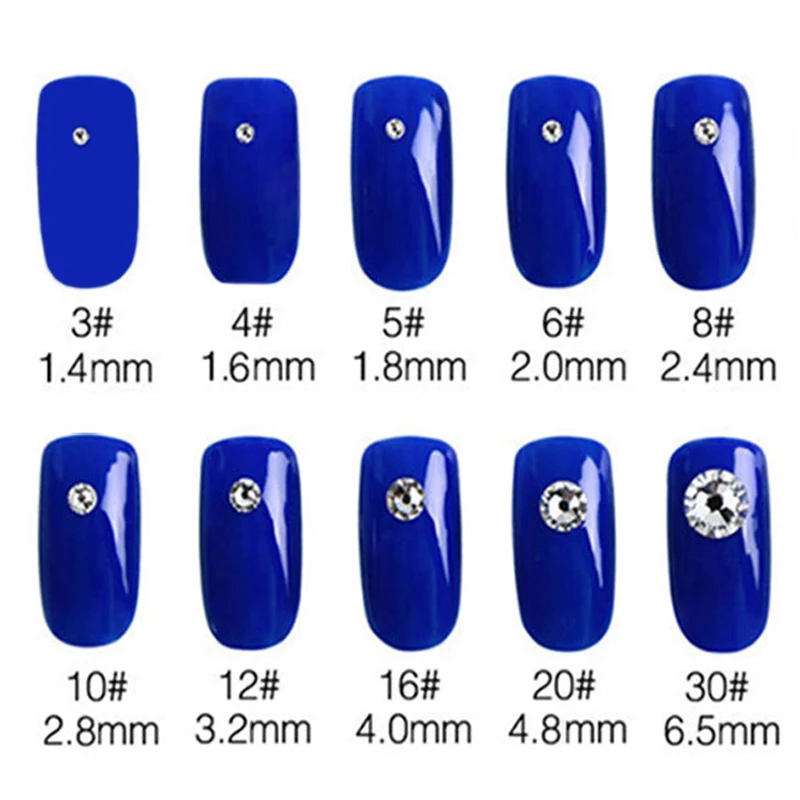 Темно красные 3D Стразы для дизайна ногтей не требующие горячей фиксации