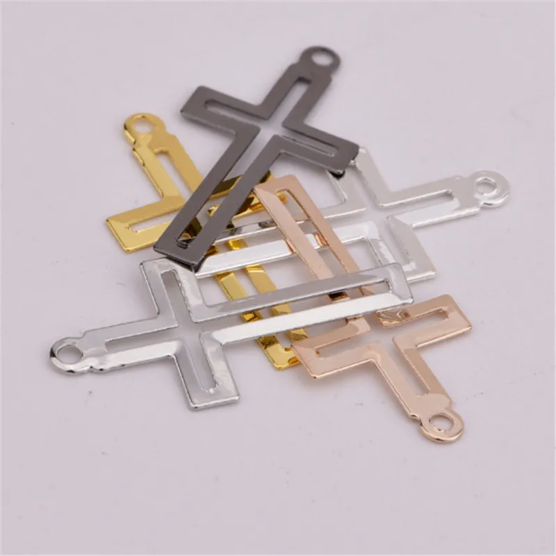 50 шт./лот Новые Креативные серебряные золотые подвески-соединители для diy