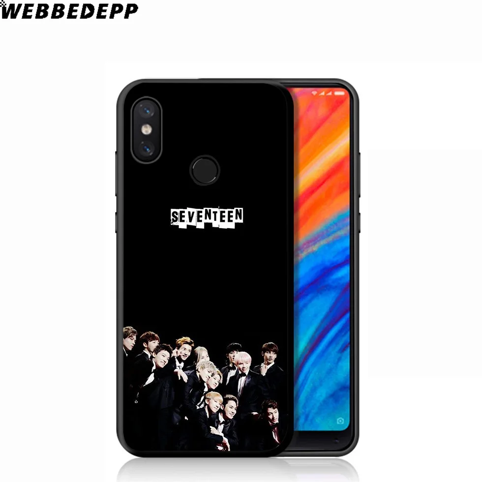 Мягкий чехол WEBBEDEPP Seventeen Bands для Xiaomi Mi 9T 9 8 SE 6 A1 A2 A3 Lite MiA1 MiA2 MiA3 F1 MAX 3 Mi8 CC9E CC9 |