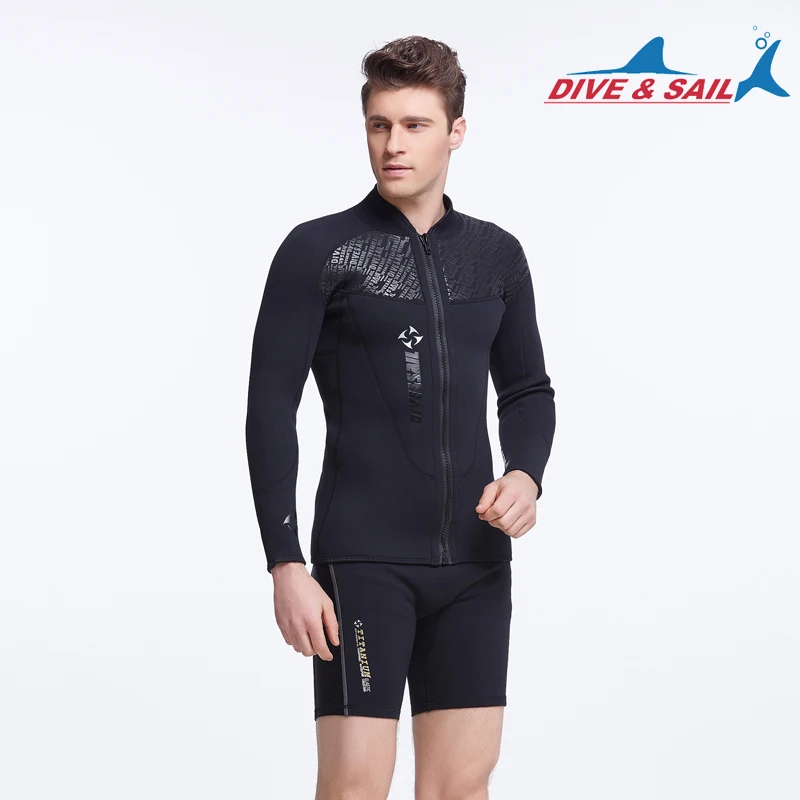 Неопреновая рубашка 3 мм гидрокостюм с верхней молнией спереди влажный костюм