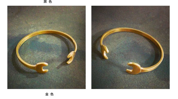 Регулируемый Ретро винтажный Байкерский двойной гаечный ключ браслет Винтажный