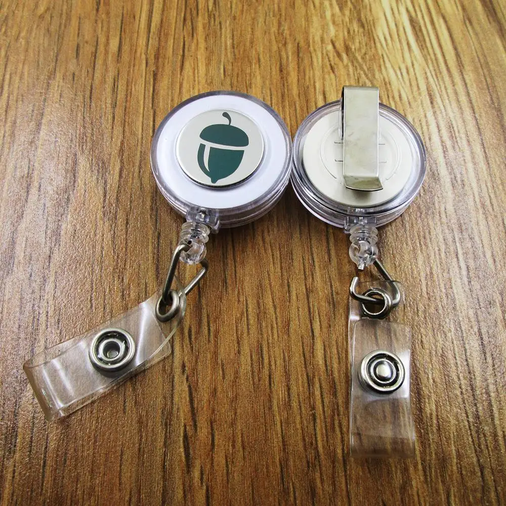 

Acorn ID Badge Reel for Docter Nurse Teacher Student retractable recoil id badge holder work fun