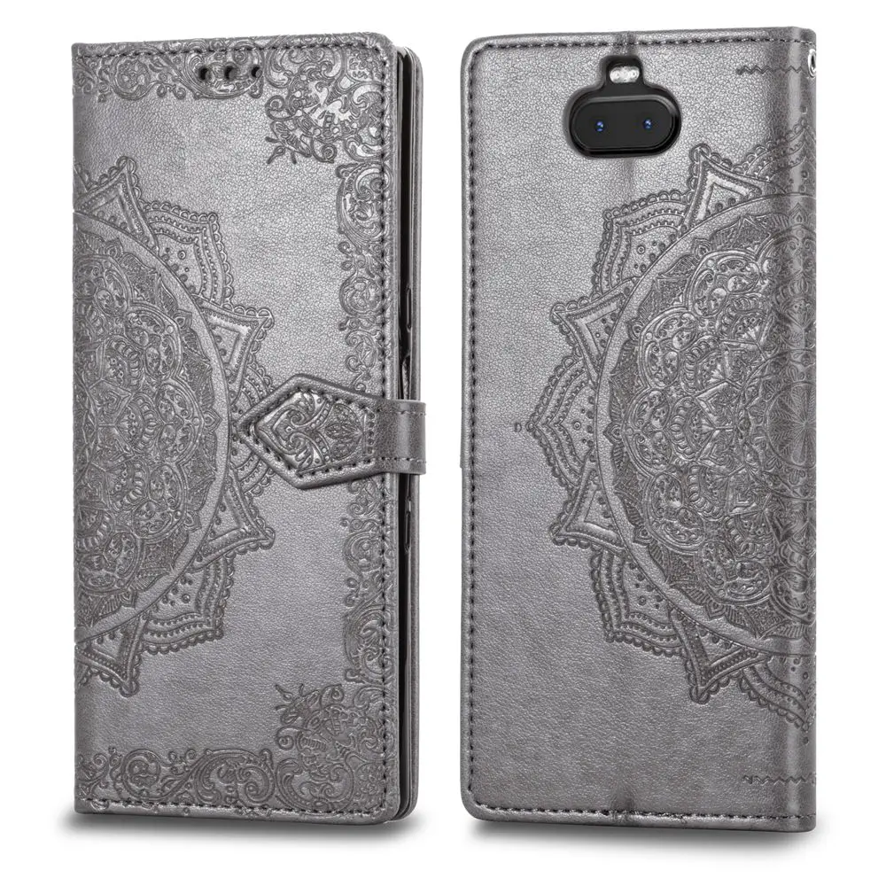 For Sony X83 case Flip Leather Mandala Flower Phone Case Cover Coque | Мобильные телефоны и аксессуары
