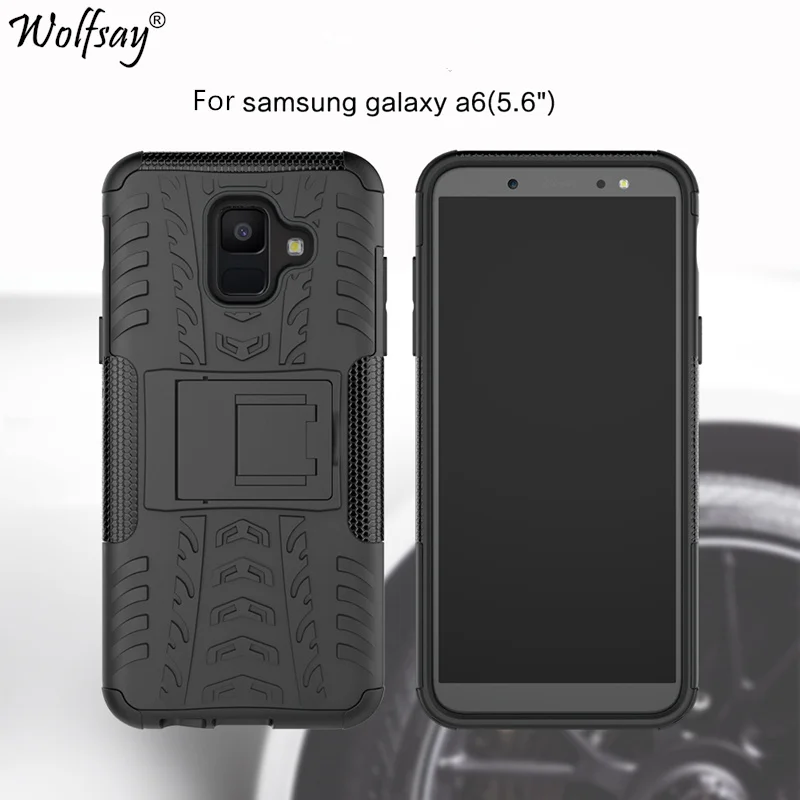 Чехол для Samsung Galaxy A6 2018 5 6 дюйма толстый силиконовый гибридный армированный чехол