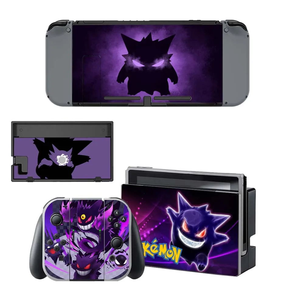 Nintend Switch Console+ Joy-Con Controller Vinyl Skin Sticker Set for Pokemom Protective Skins for NS Switch - Цвет: YSNS1420