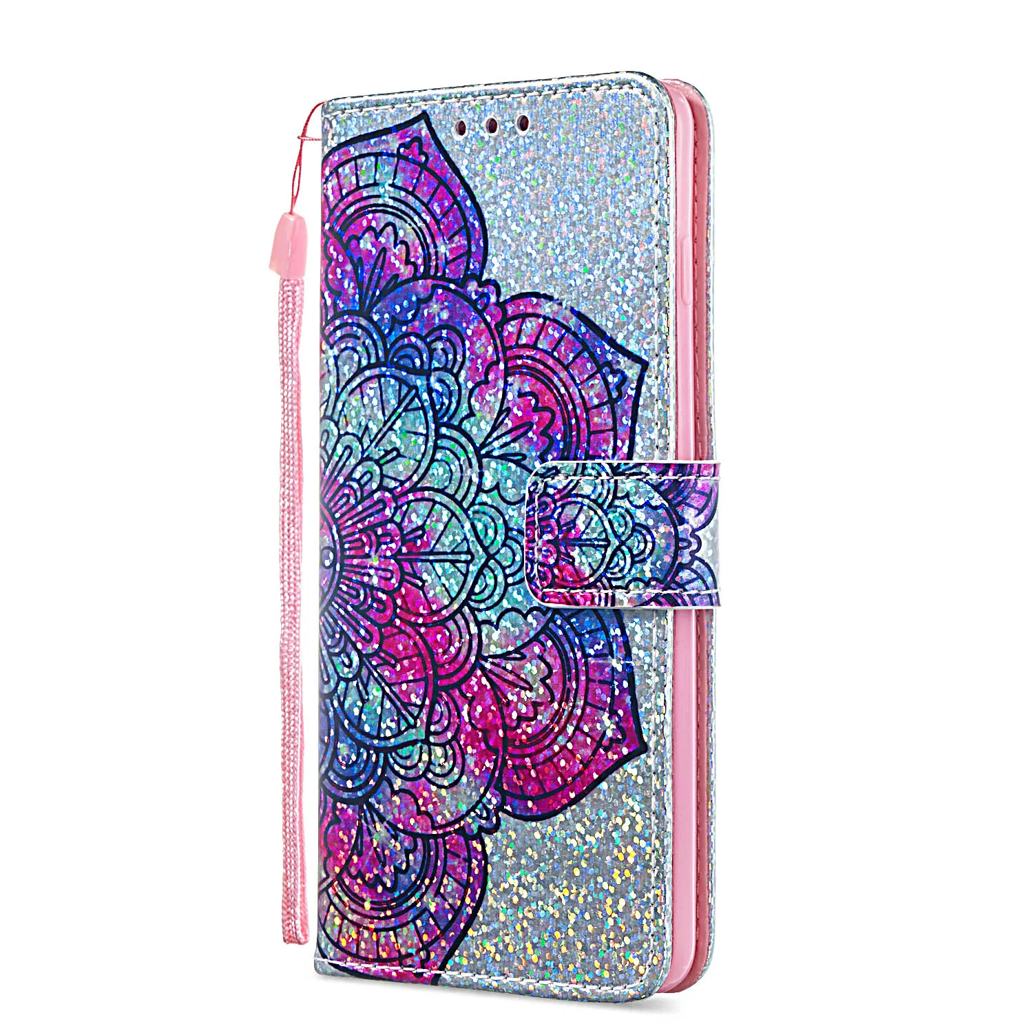 Кожаный флип чехол с единорогом пандой для Samsung Galaxy S10 S10e S9 S8 plus M10 M20 M30 A20 A30 A40 A50 A70 J3