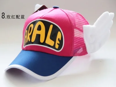 6 Dr. Slump Arale/аниме-шляпа с регулируемыми крыльями ангела для детей от 1 до 6 лет, Детская кепка для мальчиков и девочек, летняя кепка+ очки - Цвет: 6
