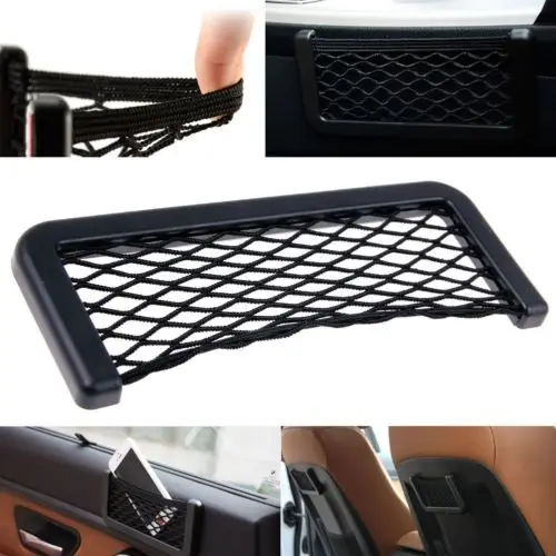 

New Universal 20CM Car Seat Side Back Net Storage Bag Phone Holder Pocket Organizer