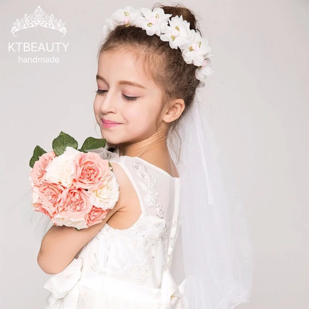 Детская вуаль из Королевского гренадина свадебные аксессуары для волос