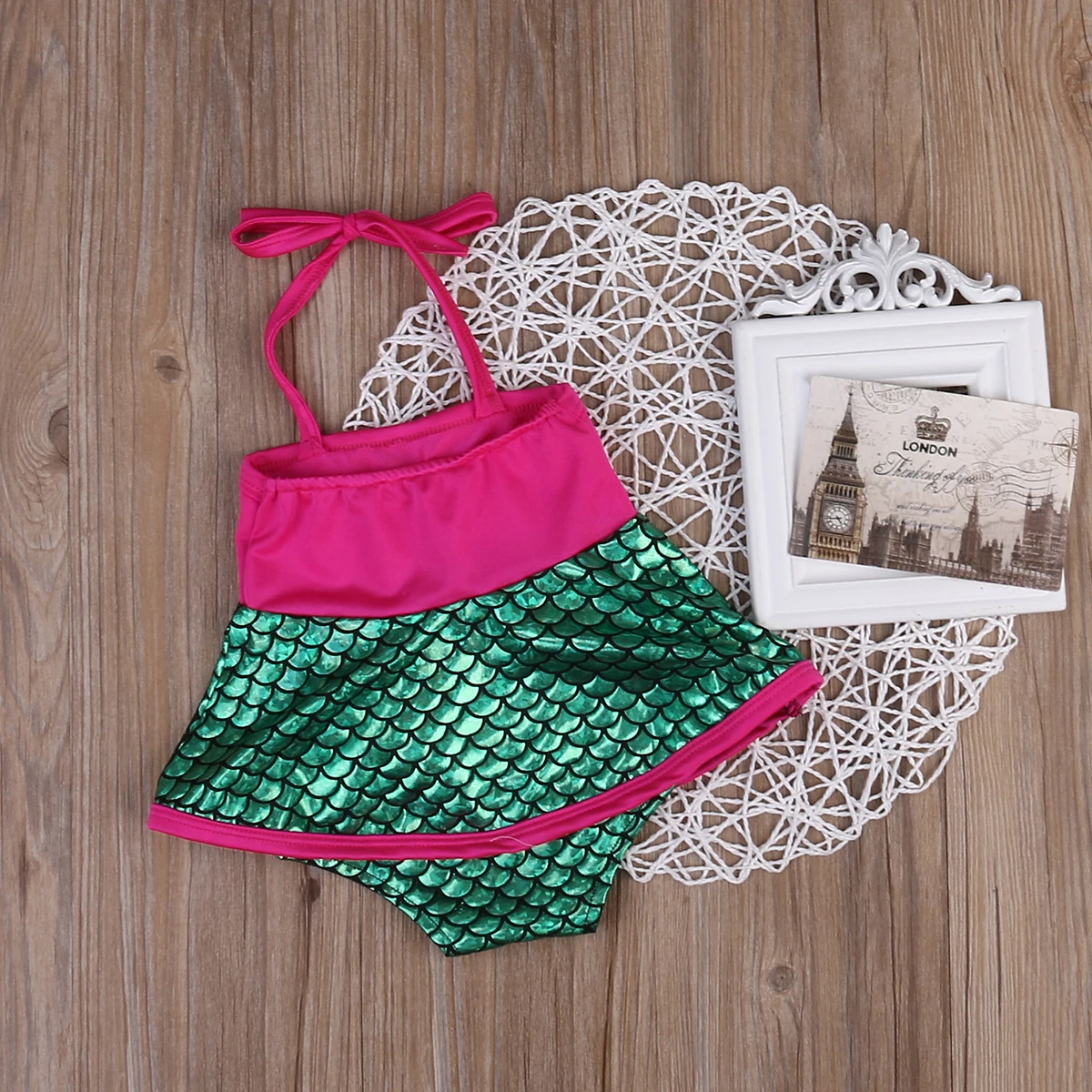 Детские Русалка Купальники слитные Дети Обувь Для Девочек Русалки купальный