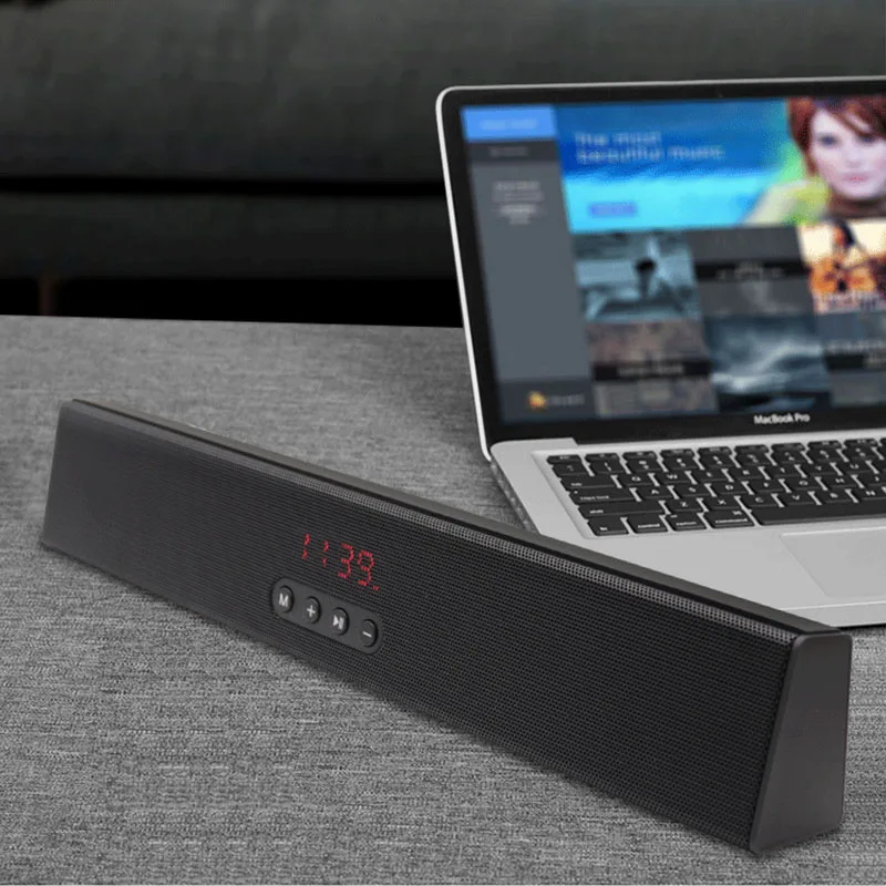 Bluetooth динамик беспроводной громкоговоритель бас 10 Вт стерео объемный Саундбар ТВ