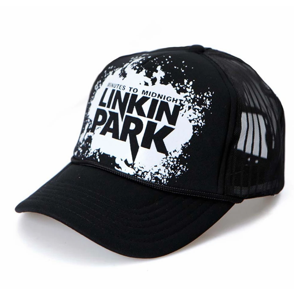 Coslive Linkin Park сетчатая бейсболка кепки минут до полуночи шляпа белый черный костюм