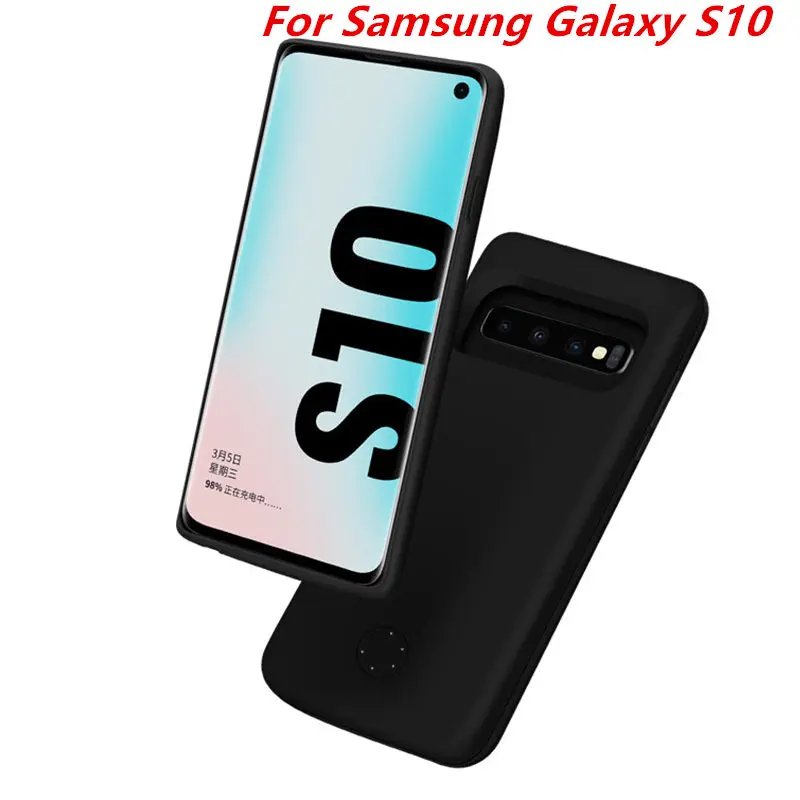 Для samsung Galaxy S10 Батарея чехол Зарядное устройство Чехол Smart 6000 мА/ч Мощность банка