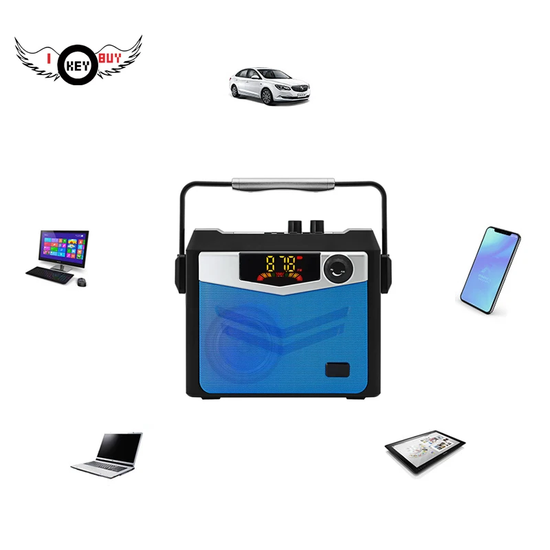 I Key Buy 4 дюймов HD с питанием от аккумулятора Bluetooth портативный динамик для вечерние