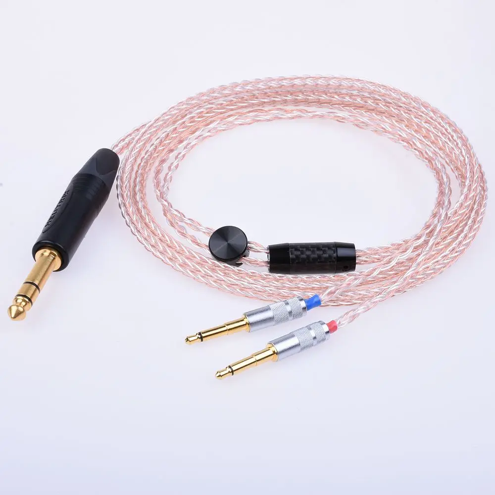 Hi-end 16 ядер 5N Pcocc с серебряным покрытием Наушники Hi-Fi Обновление кабель для Denon AH-D600 AH-D5200 AH-D7100 AH-D7200 AH-D9200