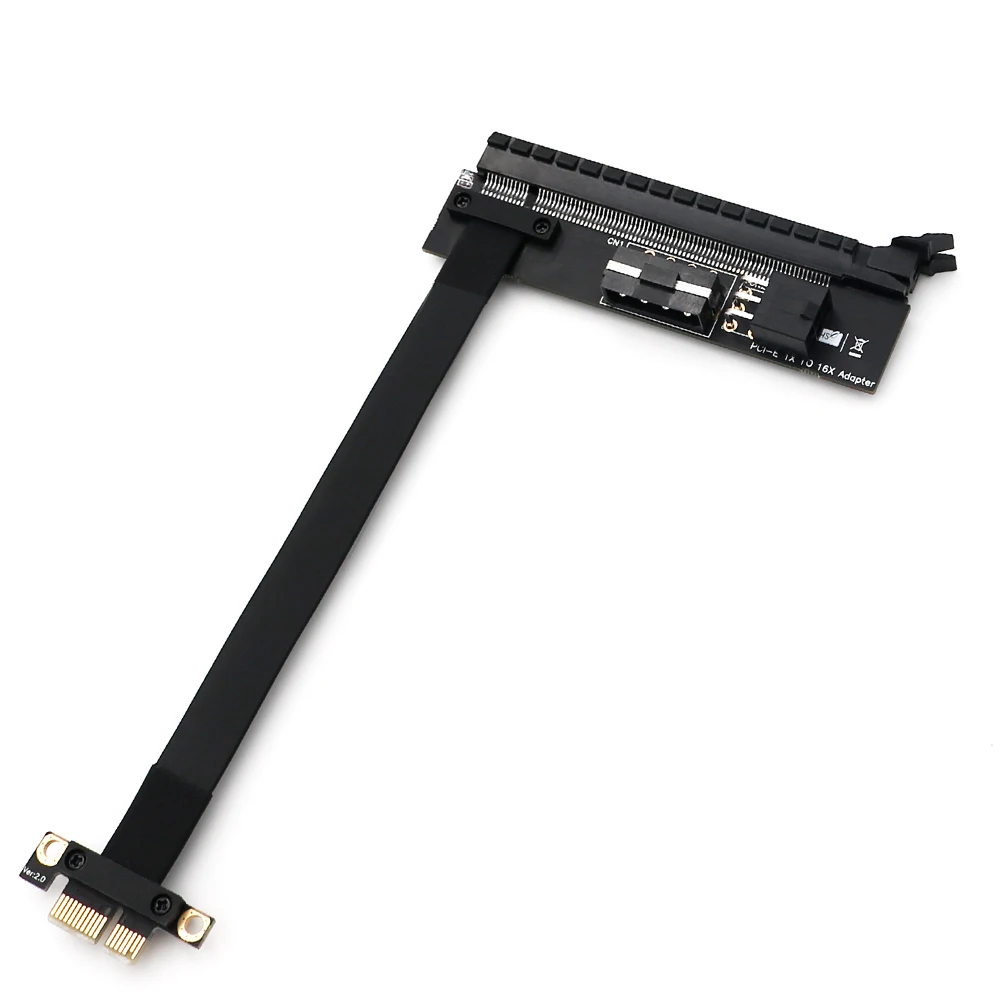 PCI Express 1 до 16 X E 1X 16X гибкий Удлинительный адаптер Райзер с 4 контактным ATX 6 разъемом