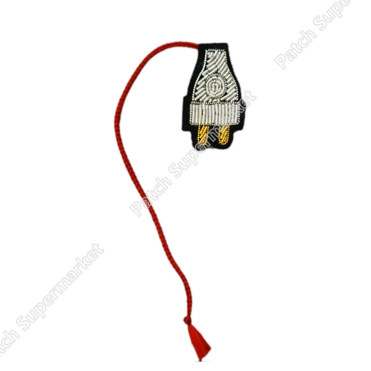 Забавная вышитая вручную французская брошь в виде слитка патчи ручной работы