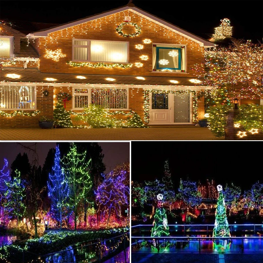 2M 5M 10M 100 Led Strings Copper Wire 3XAA Battery Operated USB Christmas Wedding Party Decoration LED light string controller | Лампы и