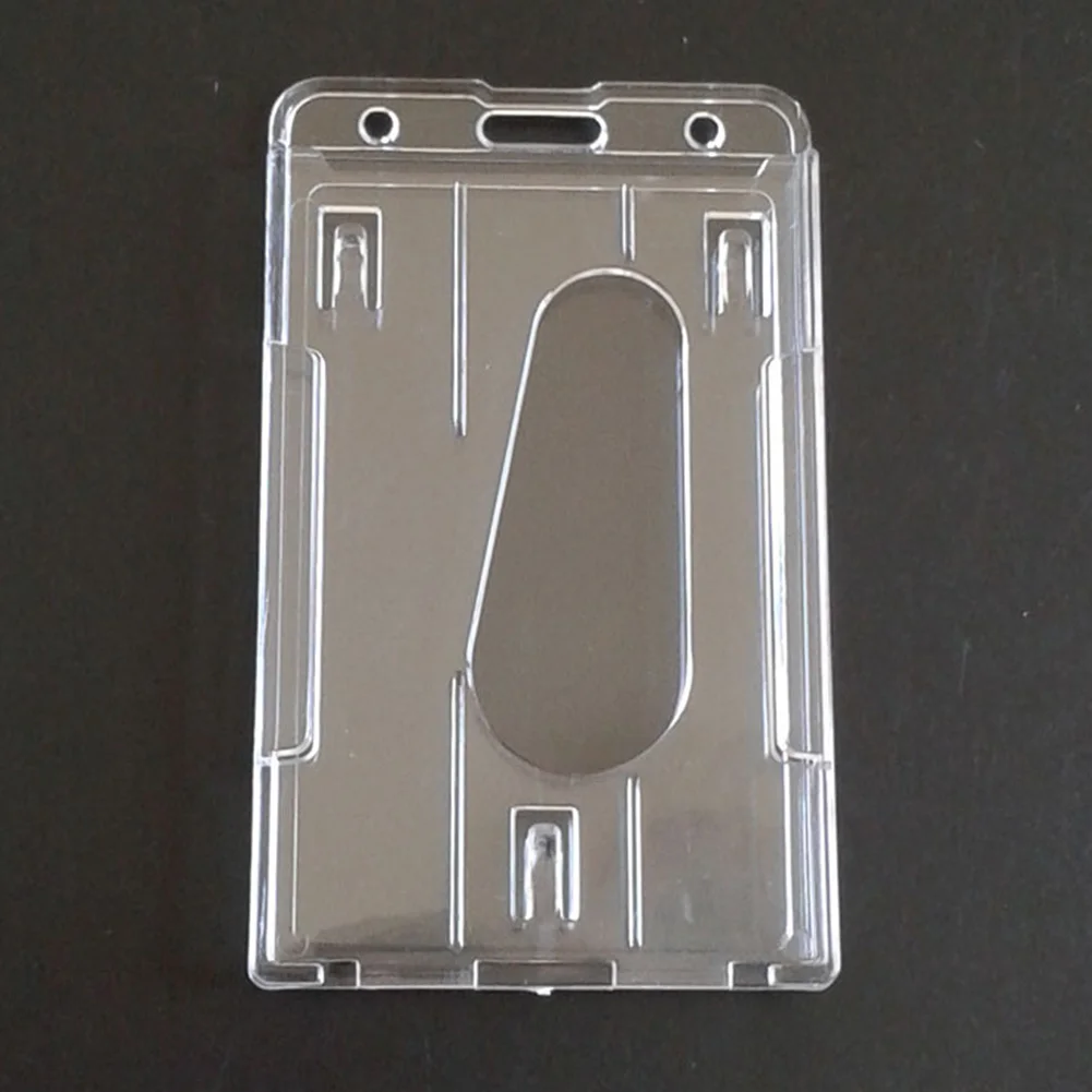 Прозрачный портативный футляр для удостоверения личности держатель карт