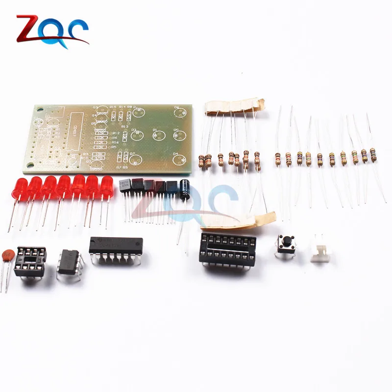 Электронные кости NE555 CD4017 DIY Kit 5 мм красные светодиоды 4,5-5 в ICSK057A электронный Забавный набор